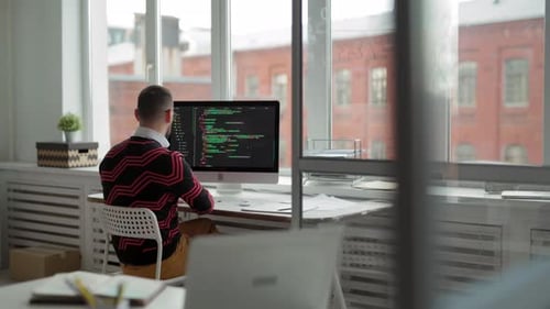 Businessman Sitting in Office