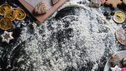 Christmas Culinary Background Winter Holiday