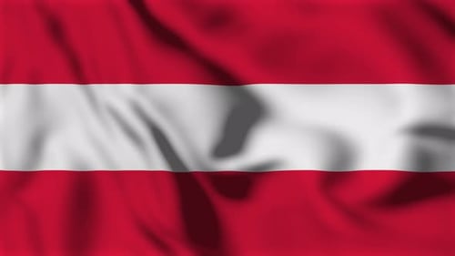 Waving Austria Flag Seamless Loop