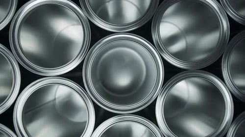 Top View, One Empty Can