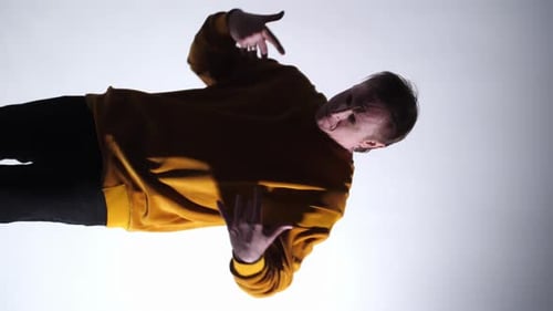 Man Dancing in Studio