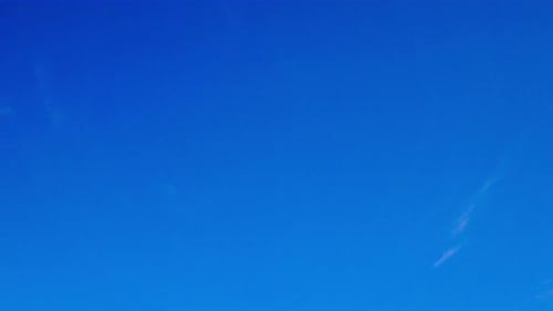 Blue Sky with Clouds Moving