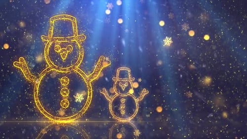 Fond de bonhomme de neige de Noël