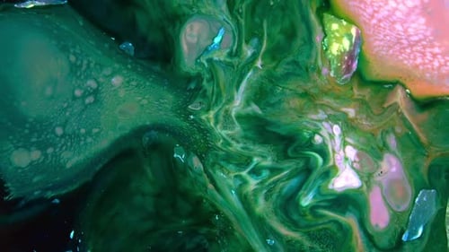 Bunte flüssige Tinte Farben Mischen Burst Swirl Fluid 111