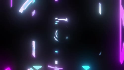 Modern Vj Loop Of High Tech Looping Elements