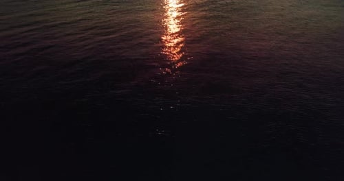 sunset morning ocean dark beach view clouds golden hour