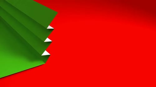 Christmas Tree Paper Fold Reveal Animation