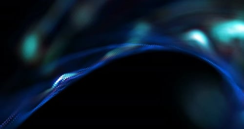 4K animated background loop with audio elements. 3D abstract digital wave.