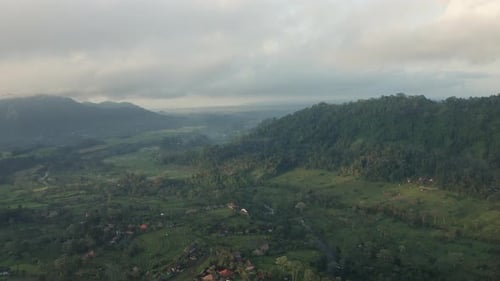 Drone Over Fields And Forests