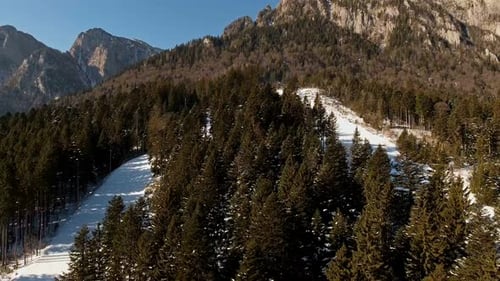 Ski Resort In Winter