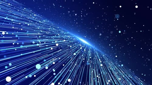 Tecnologia digital: partículas do ciberespaço, conexões de rede de dados, linhas de