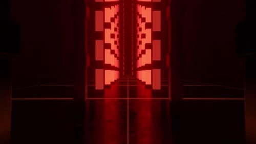 Bucle de columnas brillantes, bucle VJ