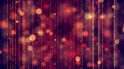 Festive Glowing Vertical Lines and Bokeh Background Animation