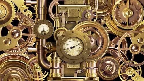 Steam Machines Made Of Gears