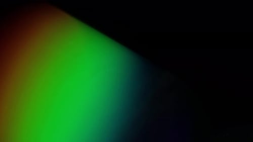 Vibrant Light Leaks and Flares on Black Background
