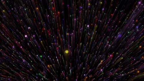 Colorful Particles Background Loop