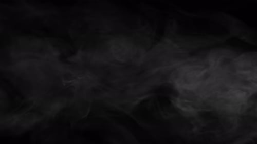 Volume de fumaça ou neblina girando e rastejando para o lado