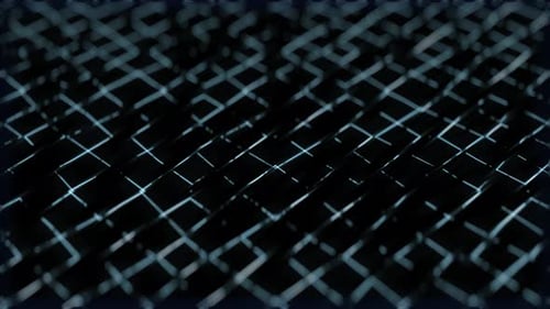 Dynamic Abstract Glowing Geometric Grid Network Background Loop