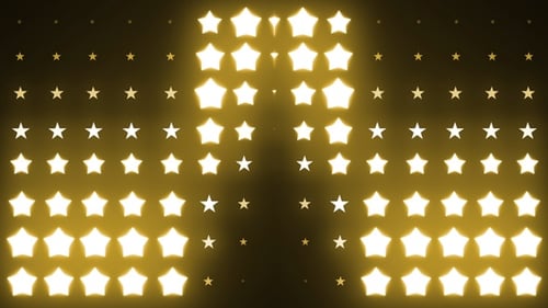 Dynamic Golden Star Patterns Background Animation