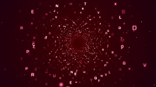 4K Abstract Binary Tunnel (loopable)