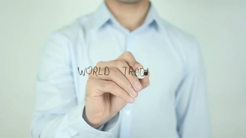 World Trade, Schreiben auf transparentem Bildschirm