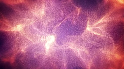 Abstract Glowing Fluid Particle Background Loop