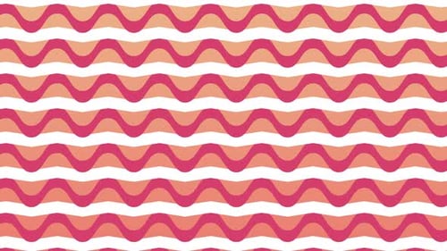 Seamless Looping Geometric Wavy and Zigzag Line Pattern