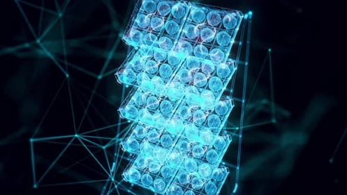 Market Rack Chocolate Hologram Close Up 4K