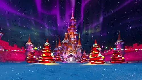 Northern Lights Over The Fairytale Castle