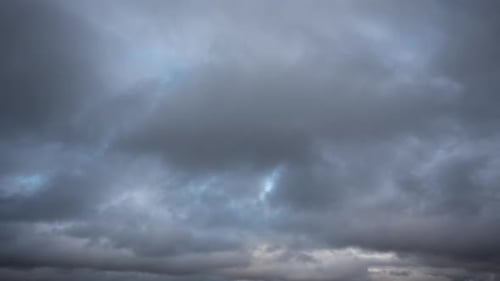 Dramatic Grey Storm Clouds Time Lapse