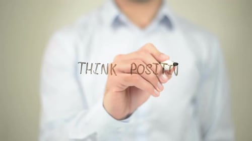 Writing Think Positive Encouragement