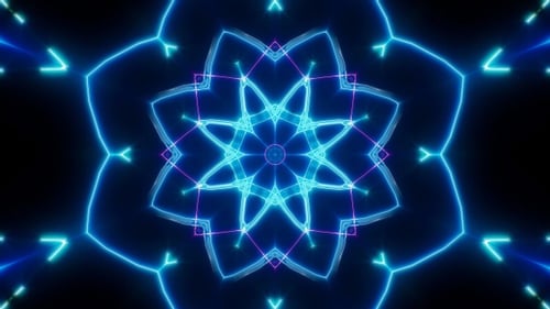 Retro Laser Beam VJ Light Loop 4K 01