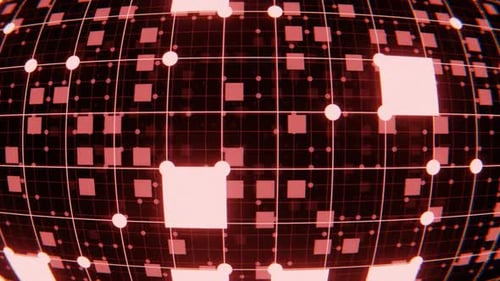 Abstract Digital Grid Network Background Animation