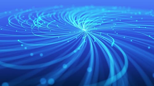 Dynamic Digital Technology Network Lines Background