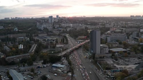 City Sunset Red