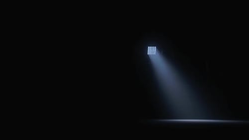 Abstract Geometric Stage Lighting Pattern on Black