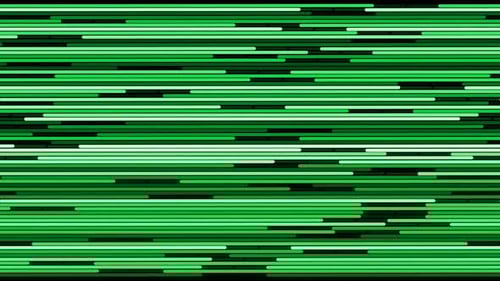 Abstract Animated Green Horizontal Lines Data Stream Background