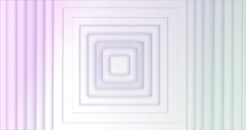 Abstract Geometric Squares Tunnel Motion Background Loop