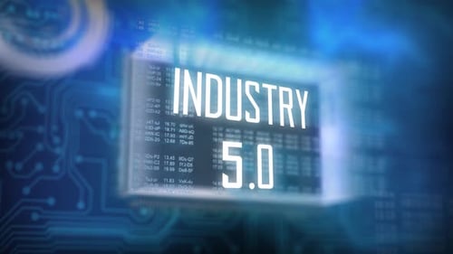 Fondo digital Hud İIndustry 5.0