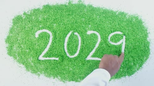 Hand Writes On Green 2029
