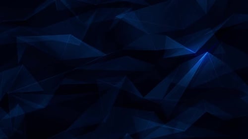 Blue Abstract Polygonal Background Loop