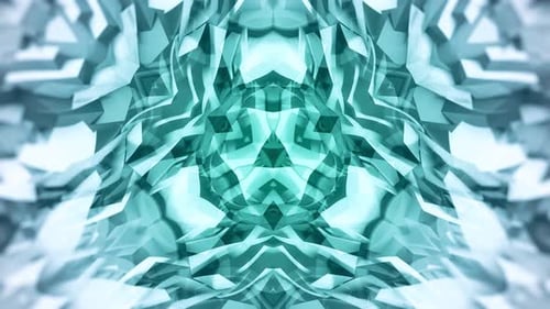 Dynamic Crystal Kaleidoscope Pattern Motion Background