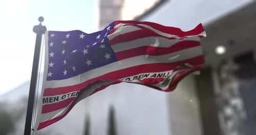 Dynamic Waving National Flag Animation