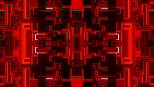Red Hell Abstract Lines Background Vj Loop HD