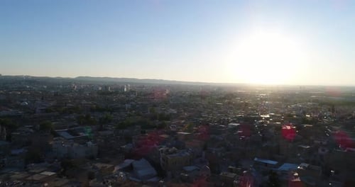 City And Roofs Aerial View