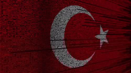 Program Code and Flag of Turkey
