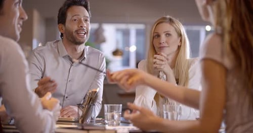 Corporate Business Team Work Meeting at Office