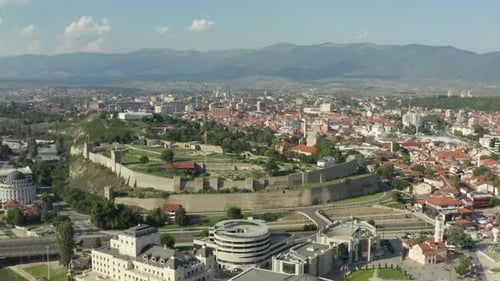 Aerial View Skopje Macedonia