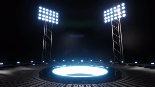 Fond sportif avec des lumières vives