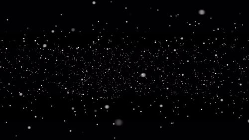 Abstract Floating White Particles Seamless Loop Background